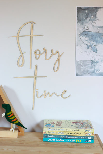 Wooden Wall Sign: Story Time