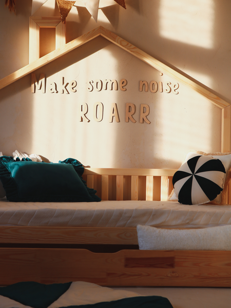 Wooden Wall Sign: Make Some Noise ROARR