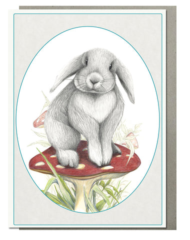 Flop Bunny Greeting Card