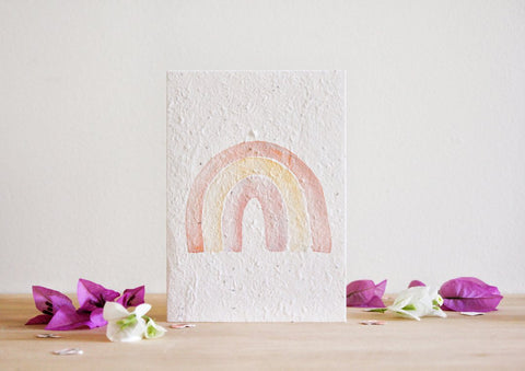 Rainbow Blooming Card